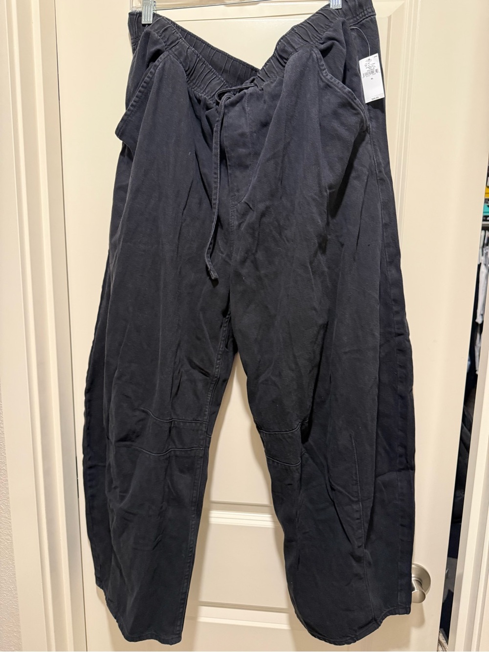 Women's Black Drawstring Casual Pants
